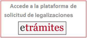 Plataforma de solicitud de legalizaciones etrámites